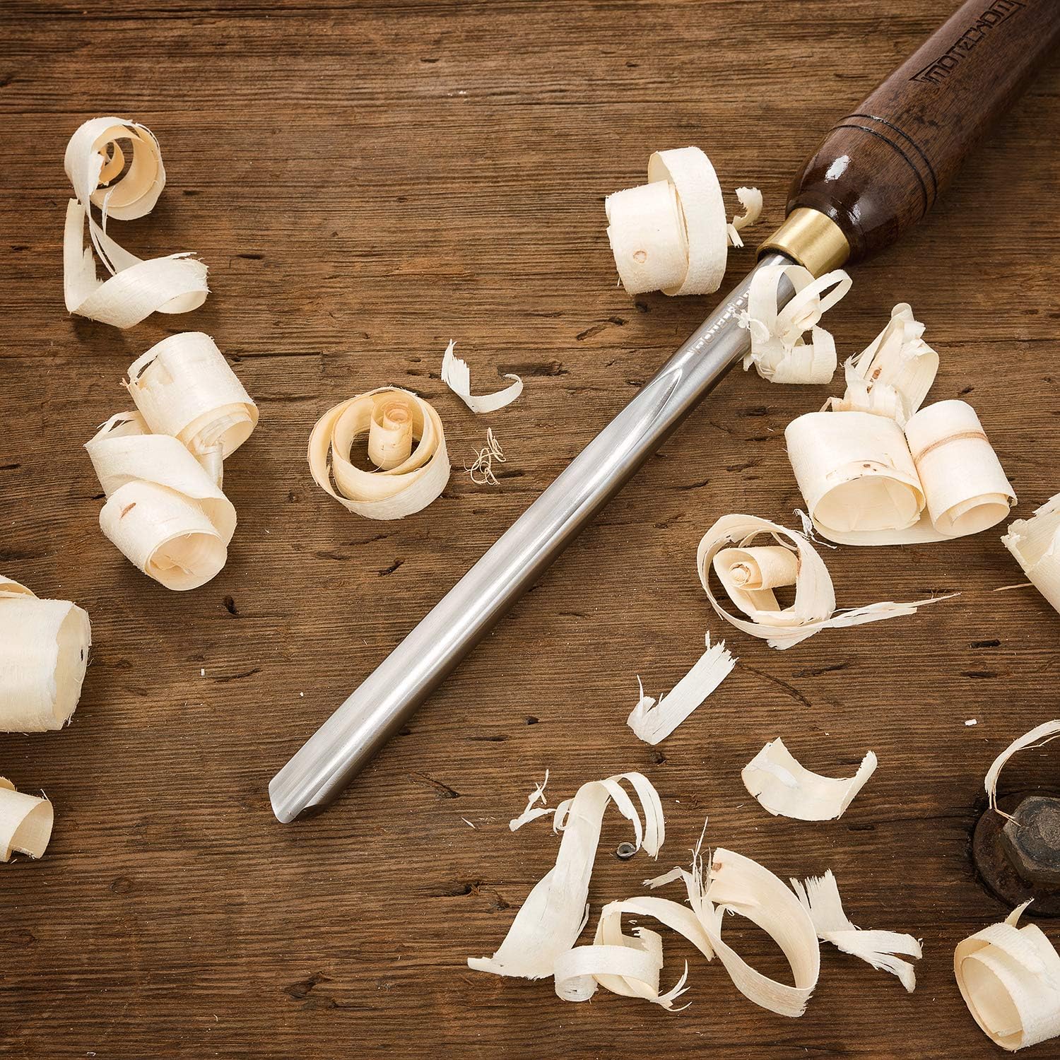1/2" HSS Bowl Gouge Wood Turning Lathe Tools for Woodworking | Pre-sharpened 9" high speed steel blade with 15.3"