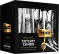 300 Plastic Silverware Set - Silver Cutlery Set - Disposable Flatware Set - 100 Forks - 100 Spoons - 100 Knives