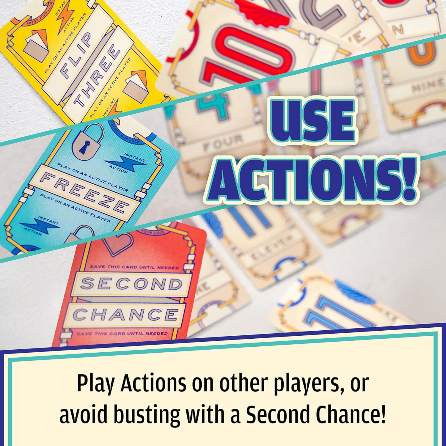 Flip 7, The Ultimate Blend of Press Your Luck & Strategy, Fast-Paced Addictive Card Game,Quick to Learn & Easy to