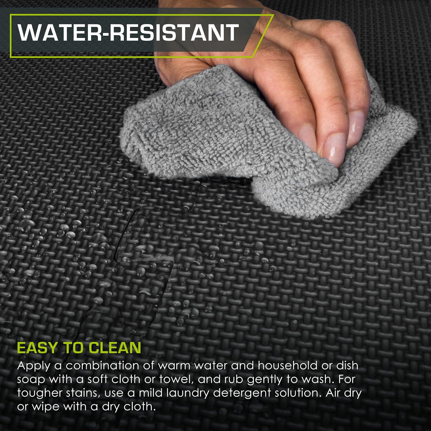 Fit Weaved Pattern Extra Thick Exercise Puzzle Mat ¾-inch, EVA Foam Interlocking Tiles for Protective, Cushioned