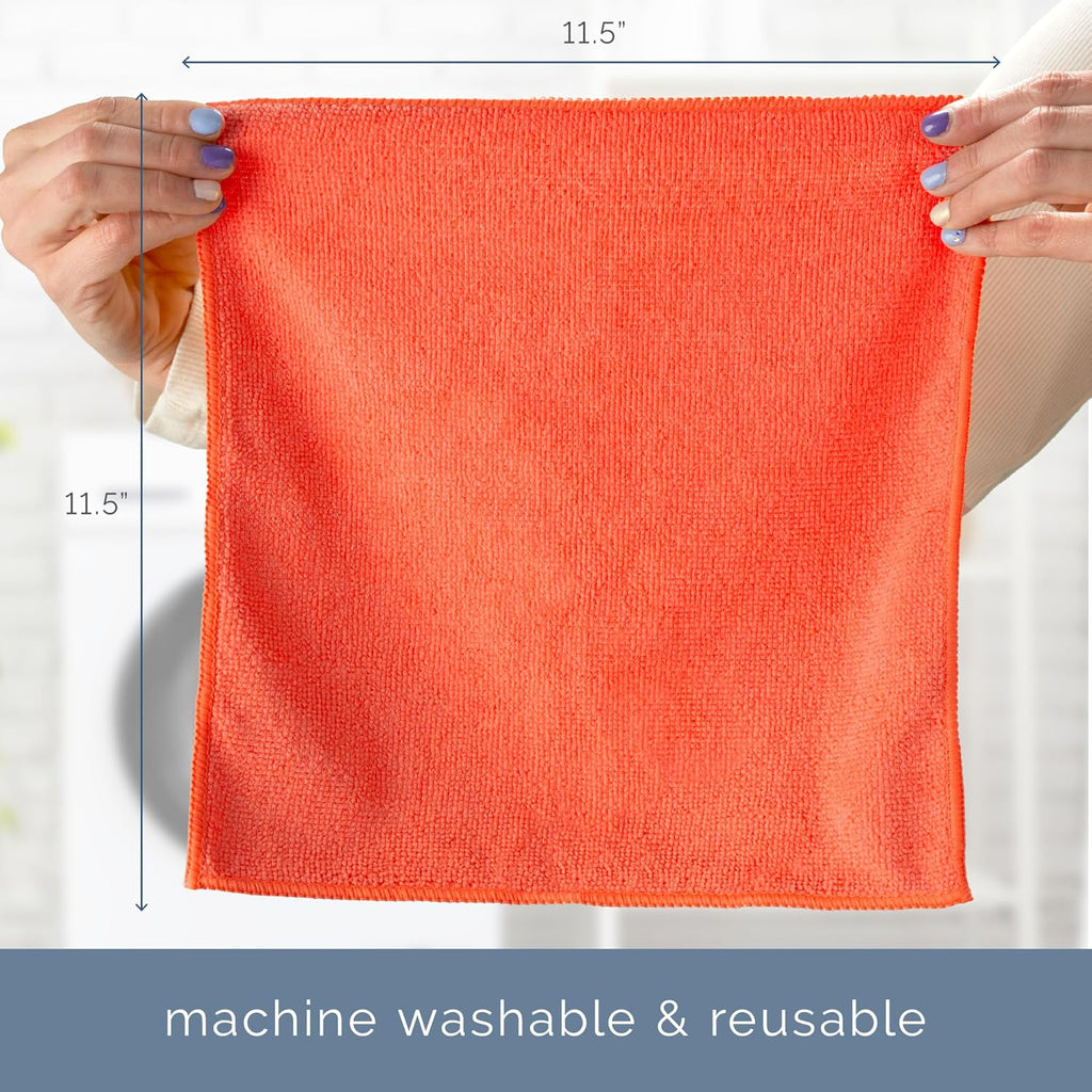 150 Pack Microfiber Cleaning Cloth, Bulk Towels for Home, Reusable Microfiber Towels for Cars, Cleaning Rags