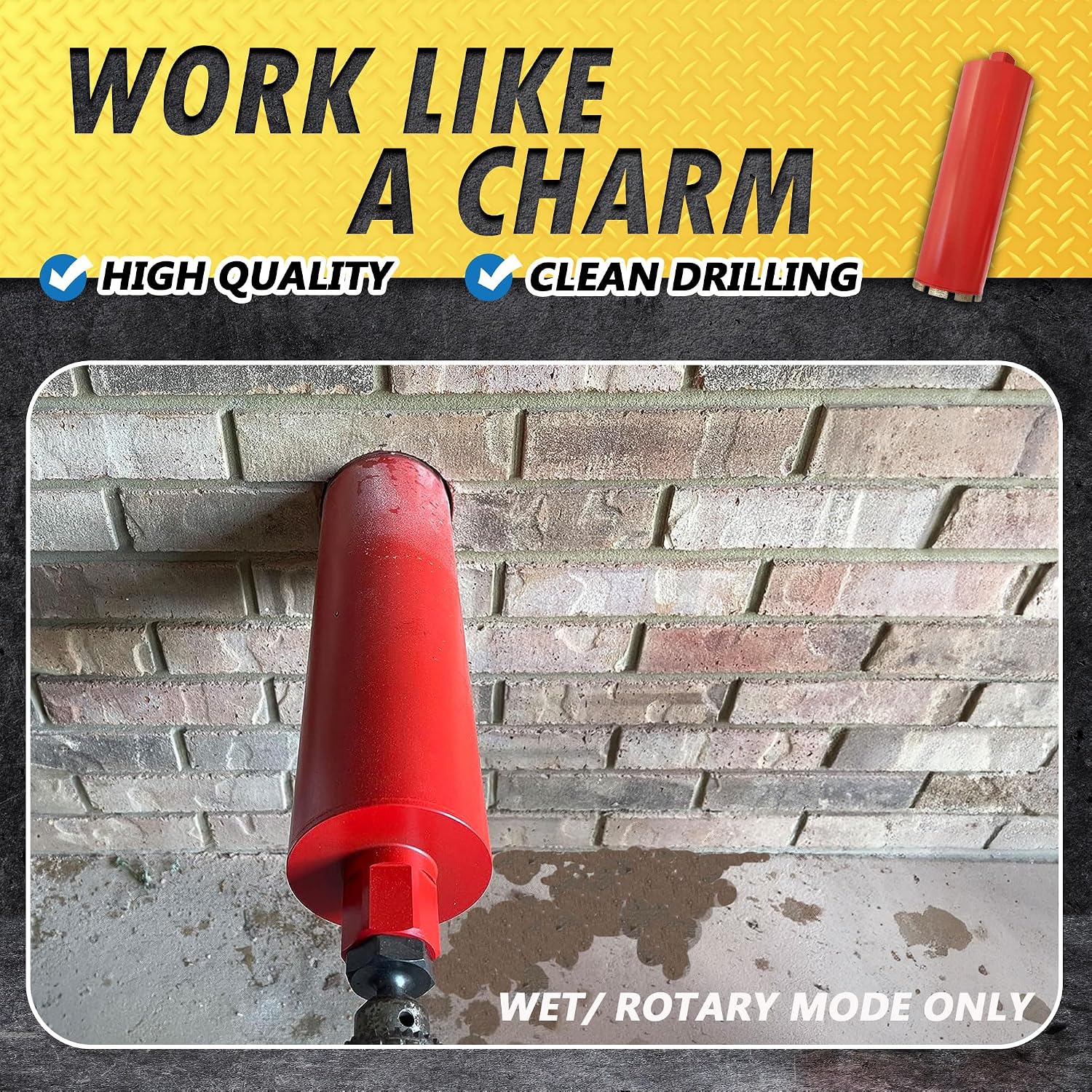 5/8" Wet Diamond Core Bit for Concrete & Masonry, 5/8"-11 Arbor | General purpose, core drill concrete and masonry