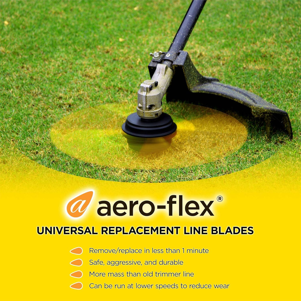 Aero-Flex No More Line! Combo Replacement Flexible Line Blades 100 PRO Pack Heavy Duty Line Blades - No More Trimmer