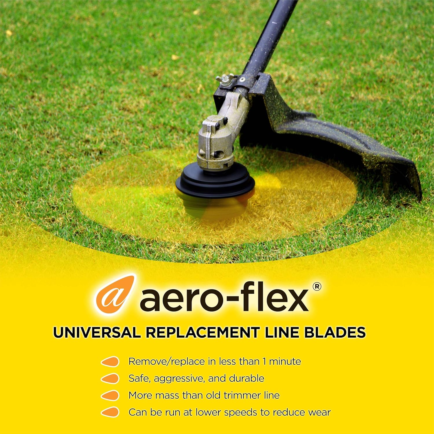 Aero-Flex No More Line! Combo Replacement Flexible Line Blades 100 PRO Pack Heavy Duty Line Blades - No More Trimmer