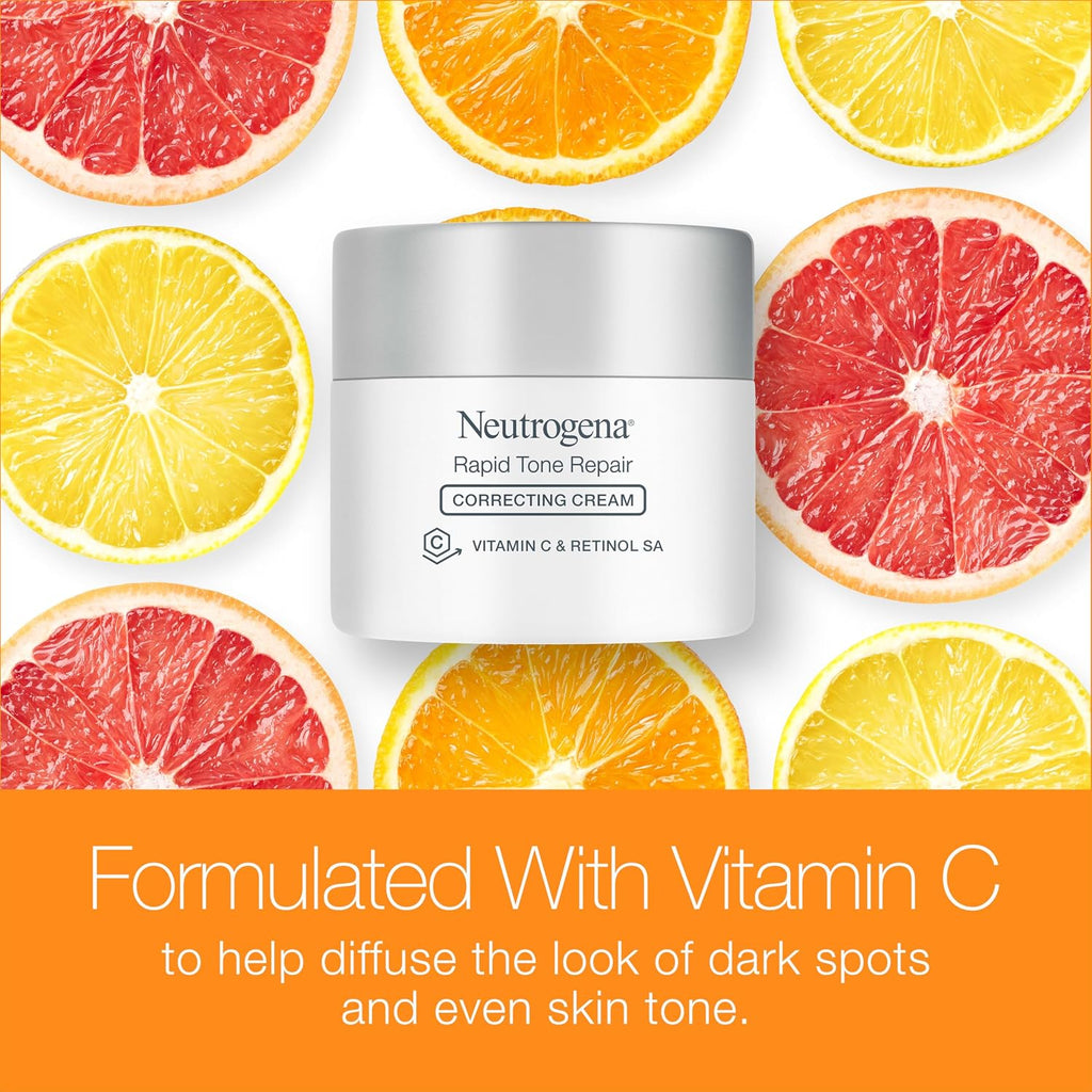 Rapid Tone Repair Face Moisturizer + Trial Cleanser | Retinol + Vitamin C, Dark Spot Corrector, Anti-Aging Face