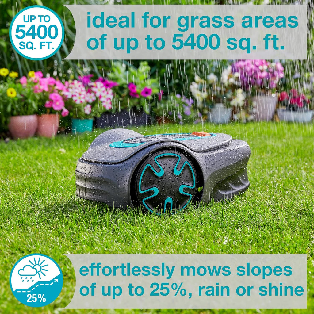15202-41 SILENO Minimo - Automatic Robotic Lawn Mower, with Bluetooth app and Boundary Wire, one of The quietest in
