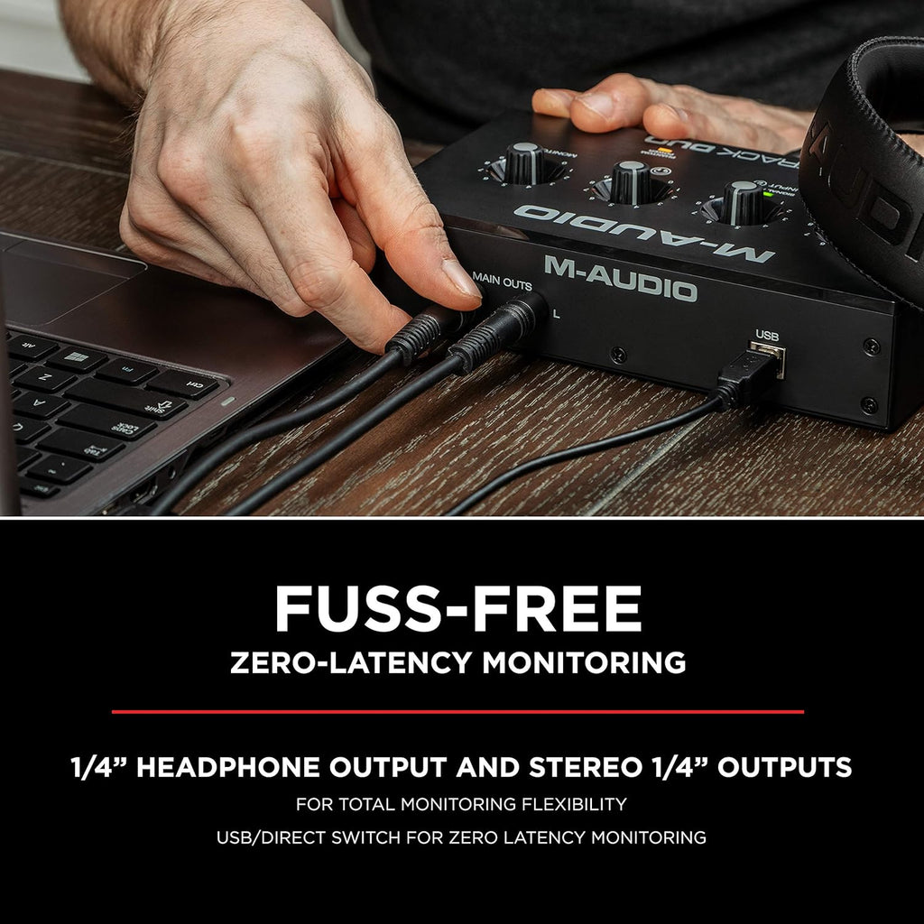 M-Track Duo USB Audio Interface | Dual XLR, Line and DI Inputs, Professional Software Suite for Recording, Streaming
