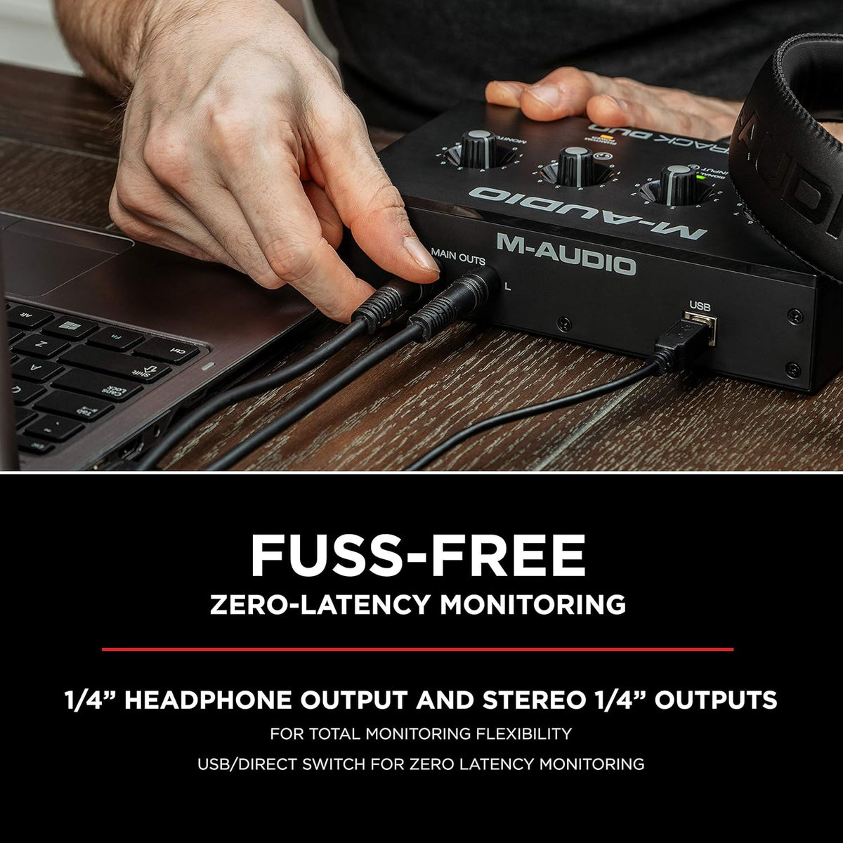 M-Track Duo USB Audio Interface | Dual XLR, Line and DI Inputs, Professional Software Suite for Recording, Streaming