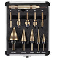5Pcs Step Drill Bit & 5Pcs Countersink Drill Bit Set
