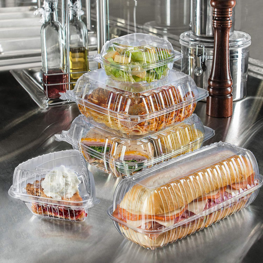 C53PST1 OPS 5 in Clear Hinged Container, 5.3 X 5.4 in (Case of 500)