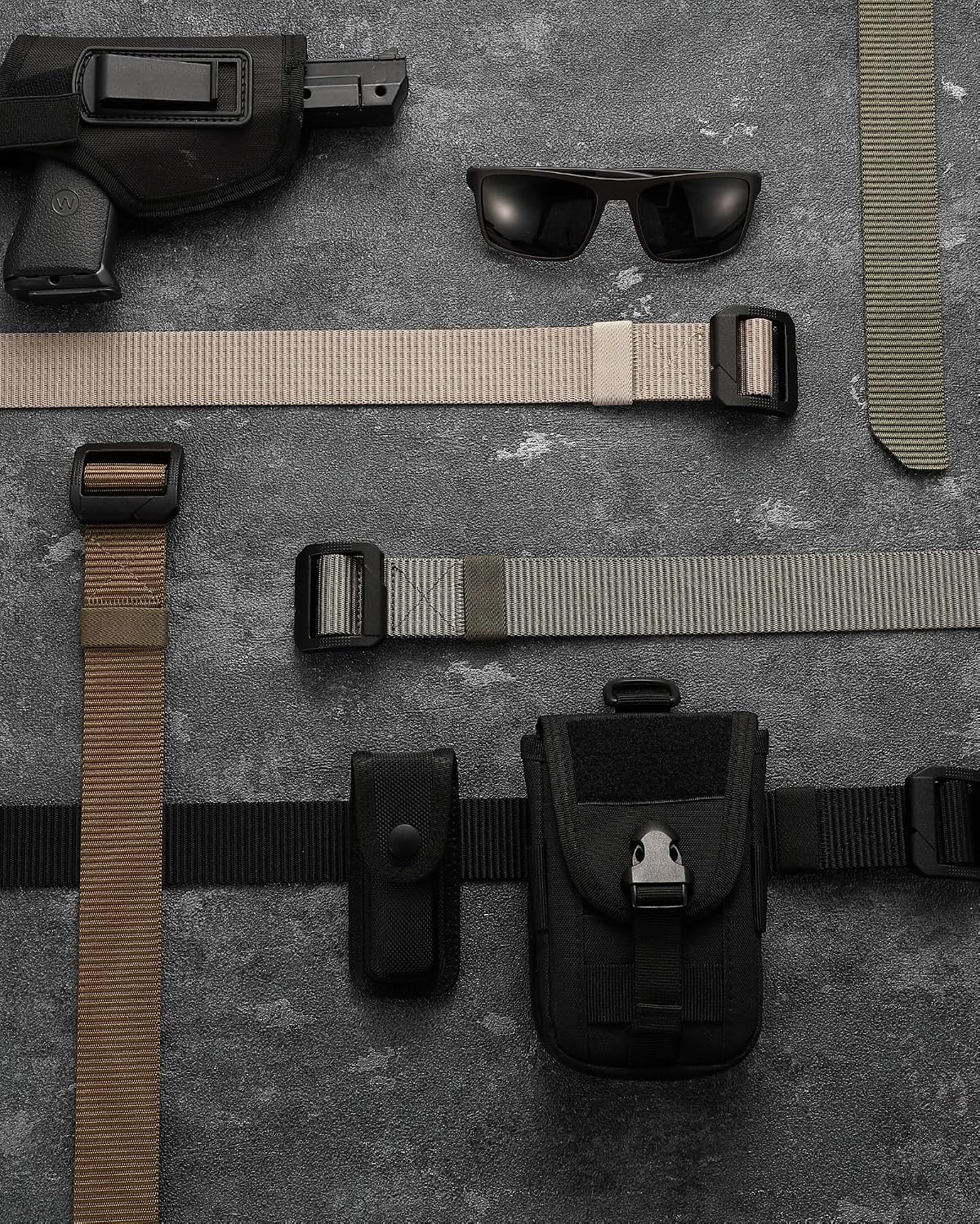 CHAOREN Tactical Belt Men – Nylon EDC Belt for Military CCW