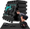 Gym Mats Set - EVA Interlocking Foam Floor Tiles (12.6"x12.6"x0.4") Protective Gym Flooring Sports Home Workout