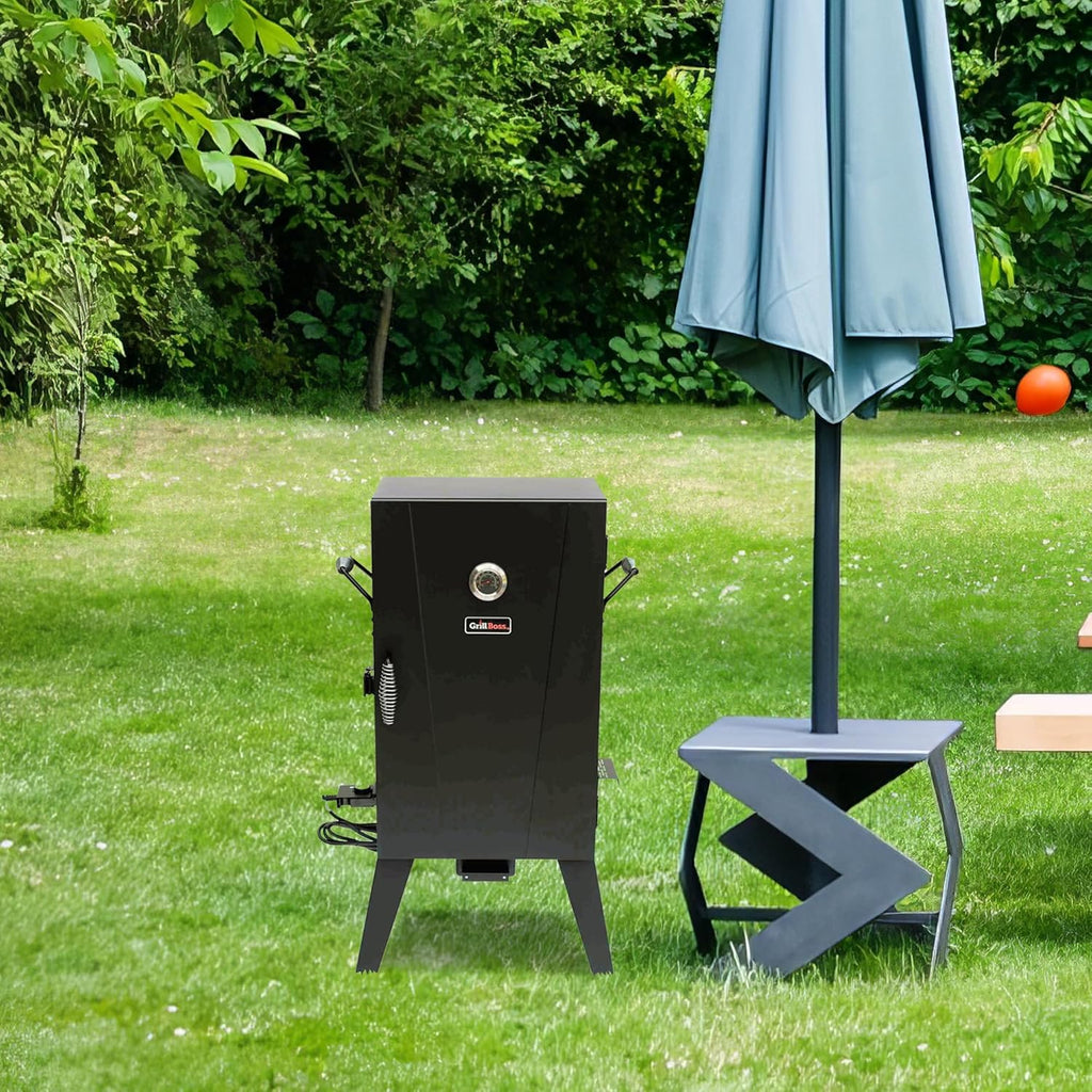 Grill Boss Electric Pellet Smoker, Vertical BBQ with Digital Controls, Black