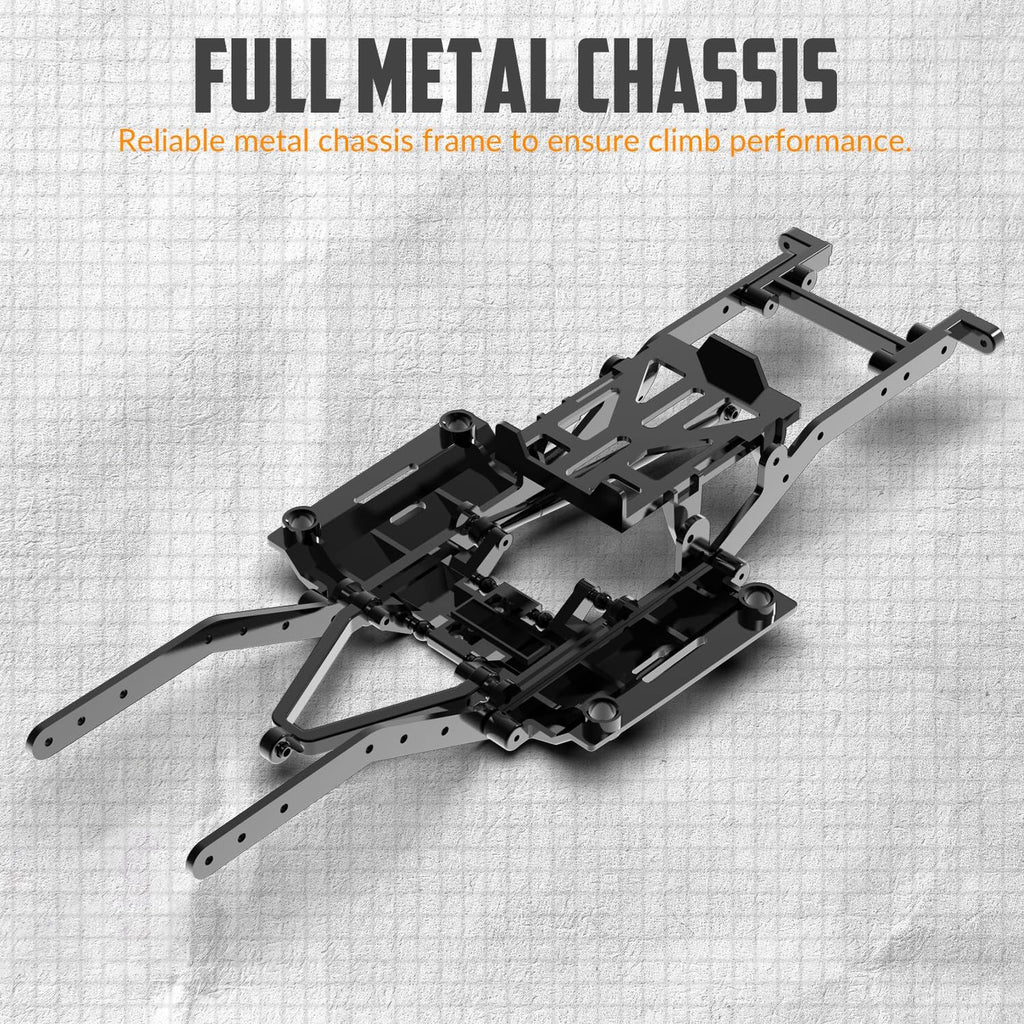 1/24 RC Crawler 4WD Off Road All Terrain RC Monster Truck Rock Climbing with led Light Waterproof Hobby Grade Toys