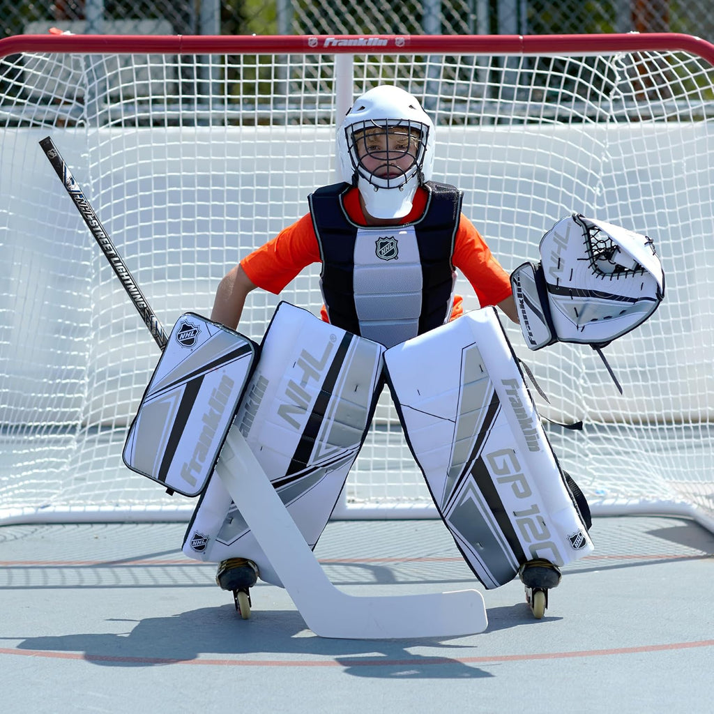 Franklin Sports NHL Kids Beginner Street Hockey + Goalie Sticks - Youth + Junior Hockey Sticks - Left + Right Handed