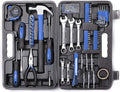 148Piece Tool Set General Household Hand Tool Kit with Plastic Toolbox Storage Case Blue