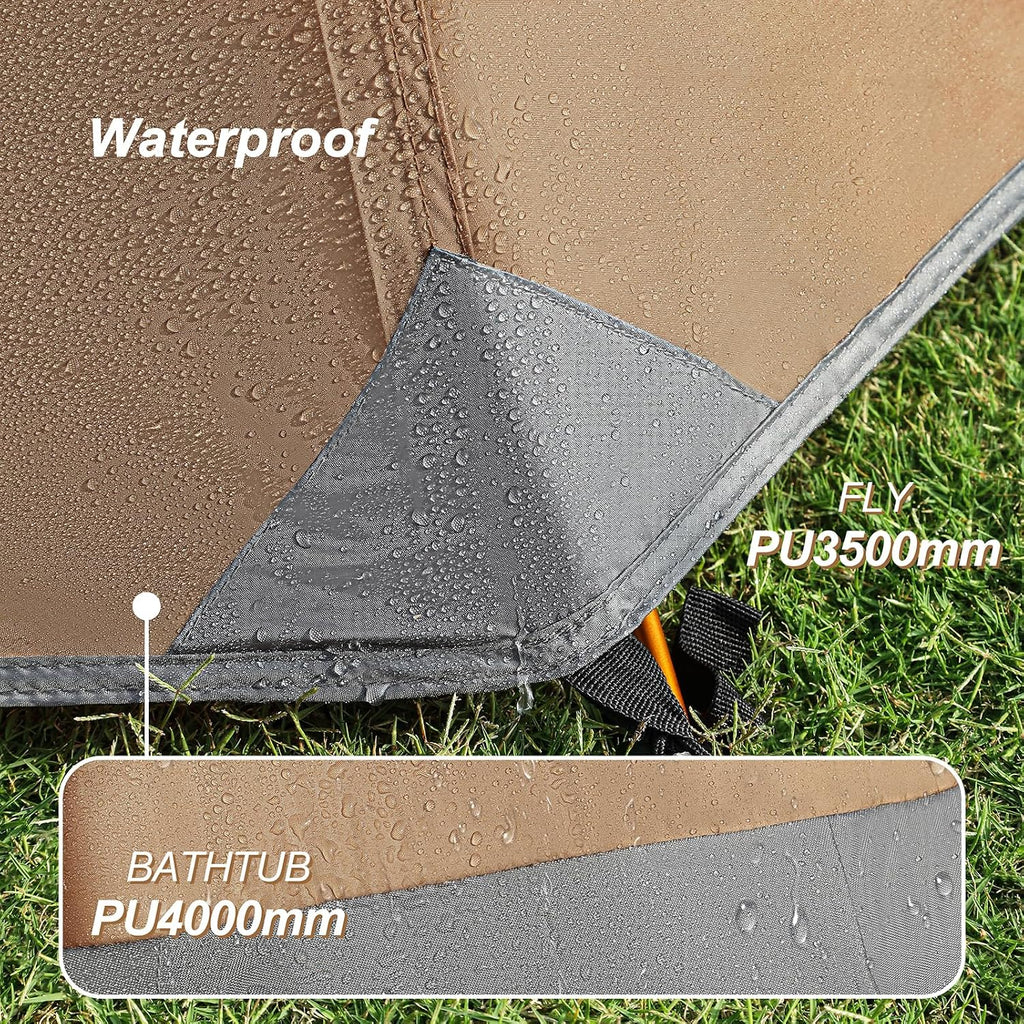 1 Person Tent for Camping Hiking Mountain Hunting Backpacking Tents 4 Season Resistance to Windproof Rainproof and