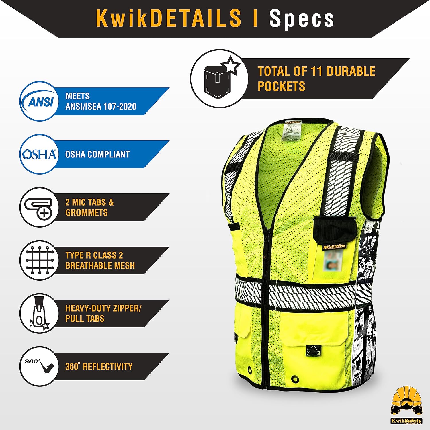 RoadBOSS Econ & Premium Safety Vest Class 2 ANSI OSHA