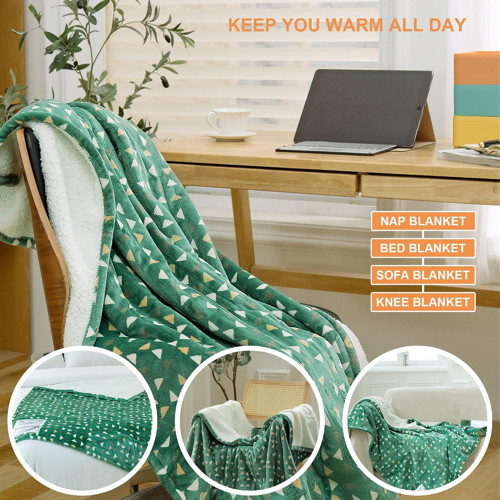 Heated Blanket 50"x60", Electric Blanket 4 Heat Levels, Delta | Machine Wash Heated Throw Blanket, 3 Hour Auto Off