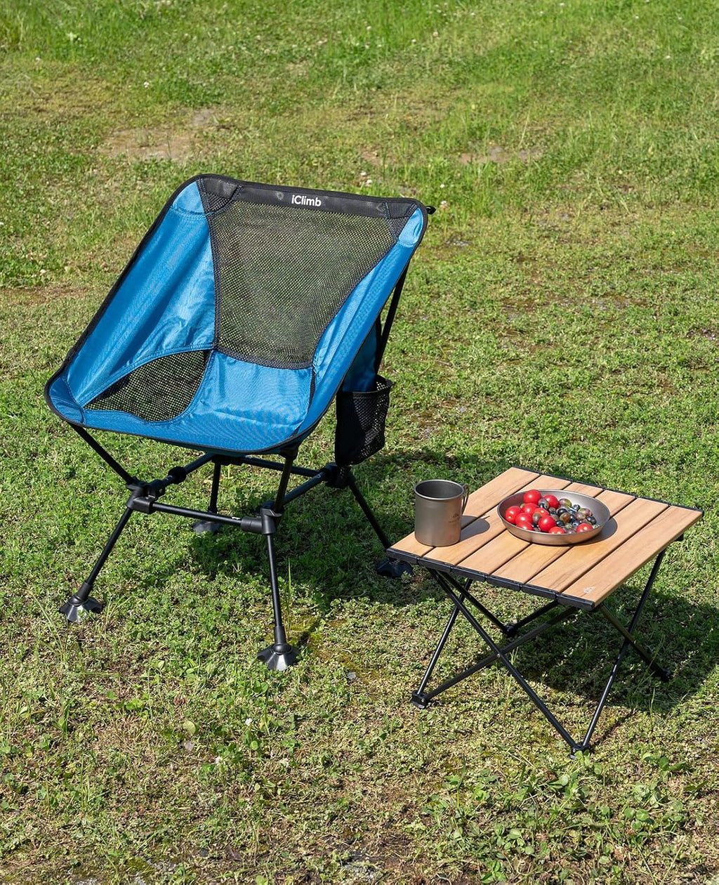Ultralight Compact Camping Folding Table (Nature- S) | with Carry Bag