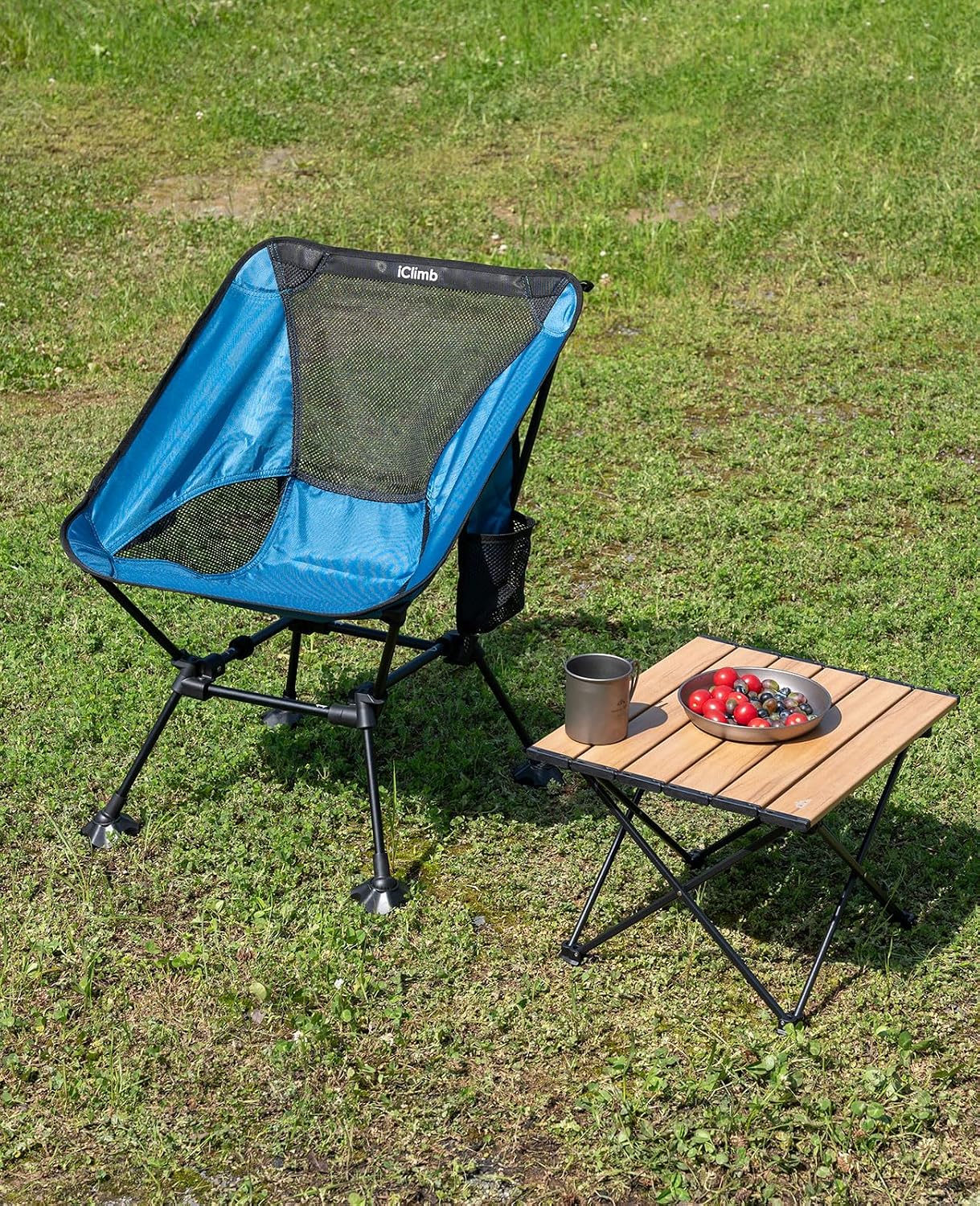 Ultralight Compact Camping Folding Table (Nature- S) | with Carry Bag