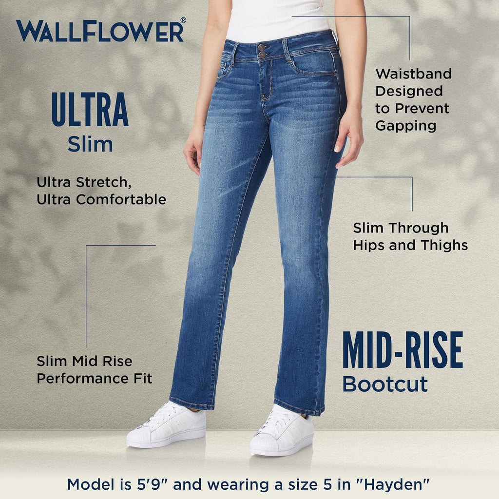 Women's Ultra Slim Bootcut Jeans, Sizes 0-17