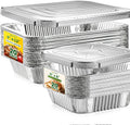 Aluminum Pans with Lids[40 Pack],Foil Pans with Lids 9x13[20pc] & 8x8[20pc]