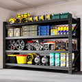 71" W Garage Shelving Storage Shelves 5000LBS Metal Heavy Duty Garage Shelves Units Adjustable Storage Shelves for