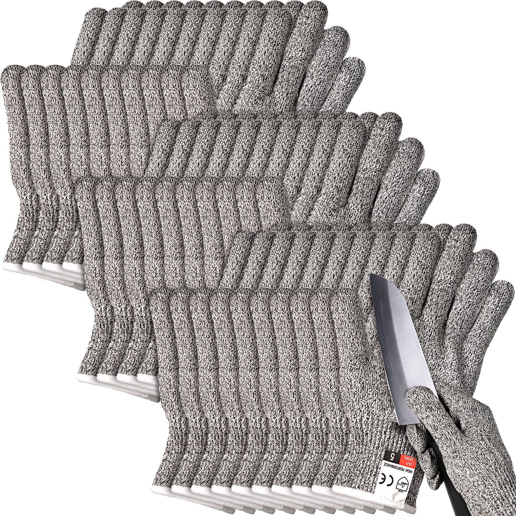 15 Pairs Cut Resistant Gloves Level 5, Safety, X-Large
