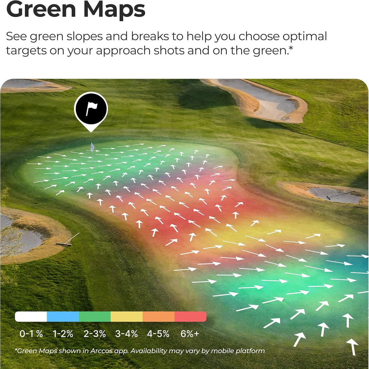 Arccos Smart Laser Subscription Rangefinder w/Slope + Wind, Plays-Like Yardage | AI GPS rangefinder, Tournament