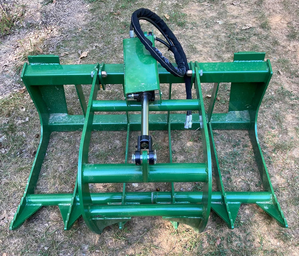 HD 48" Root Grapple for John Deere Tractor-48"Brush Grapple | John Deere Hook & Pin Mount Material Handling Attachment