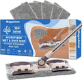 Microfiber Hardwood Floor Wet and Dry Dust Mop w/ 5 Reusable Pads, 360 Spin Mop System | Use on Wood, Tile, Laminate