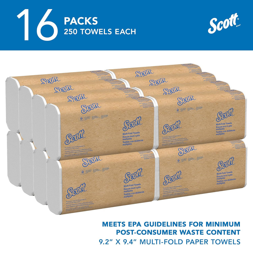 Multifold Paper Towels, Bulk, 16 x 250 Sheets (01804)