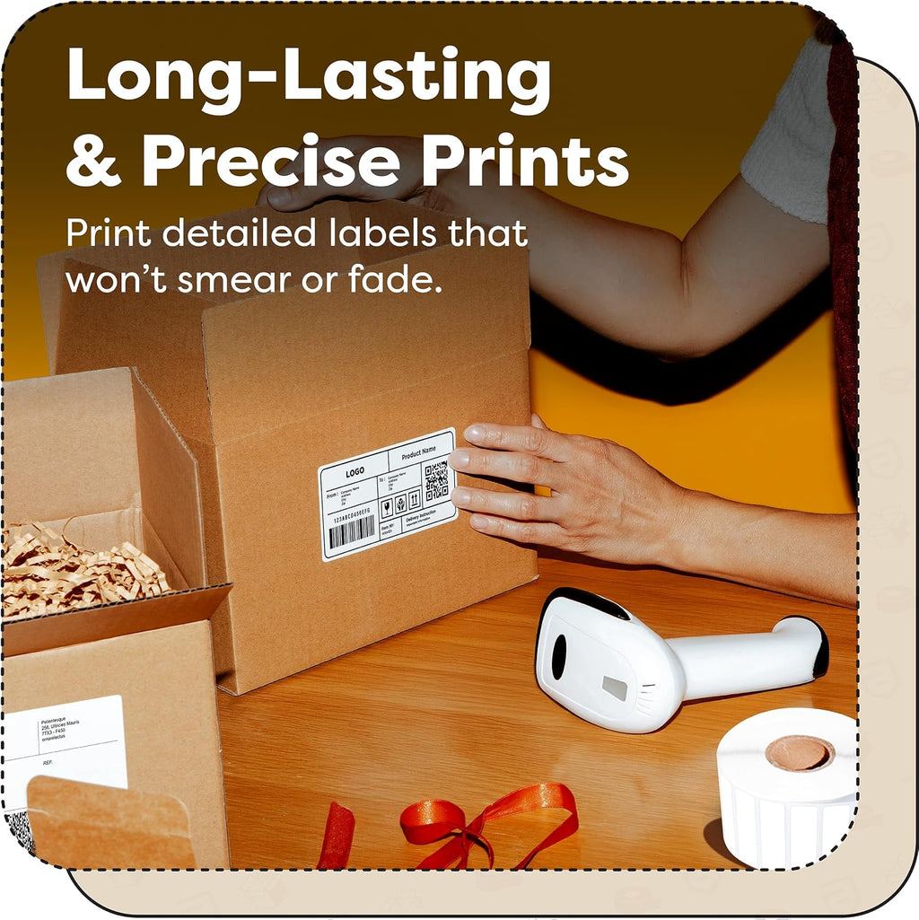 4" X 8" Direct Thermal Labels (2000 Count, 10 Rolls) - Large | Shipping and Barcode Labels, Thermal Sticker Roll for