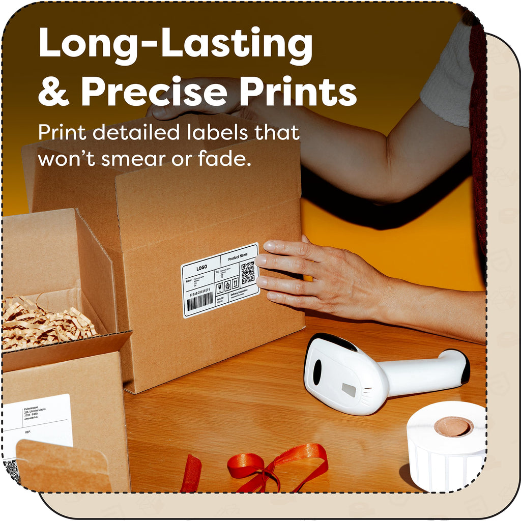 2.25" X 4" Direct Thermal Labels (4200 Count, 12 Rolls)