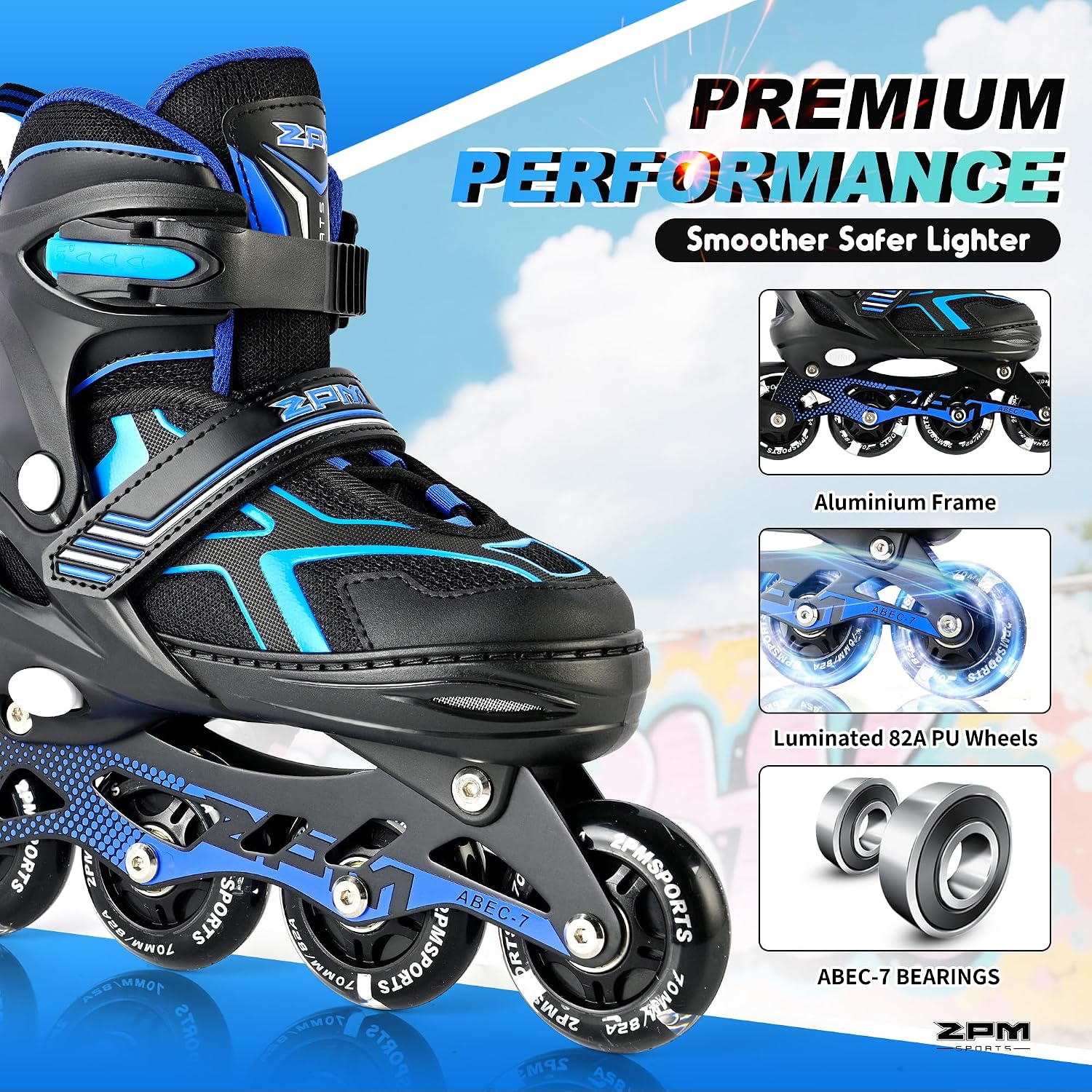 Torinx Inline Skates for Kids Boys Girls Ages 5-8 8-12 4-6 6-12 with Light Up Wheels, Adjustable Kids Roller Skates
