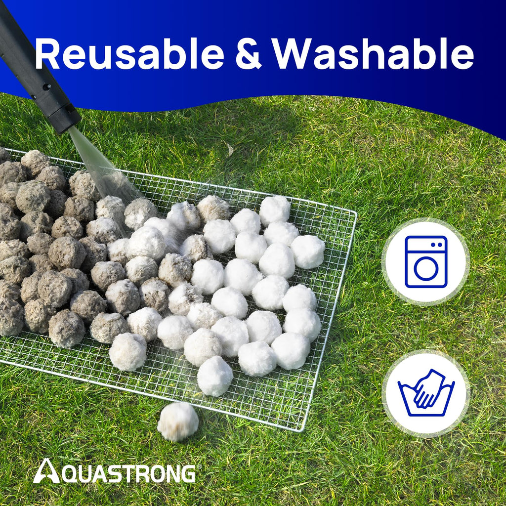 4.6 lbs Pool Filter Balls for Sand Filters, Replace 150 lbs Sand