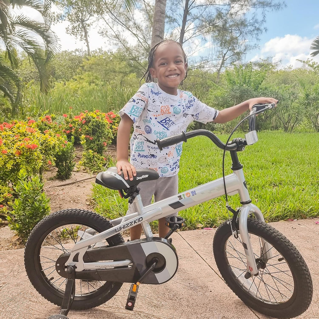 Whizz 12-20" Kids Bike for Toddler & Kids Ages 2-10Y | BMX Style Kids Bike with Training Wheels, Bell Dual Brake