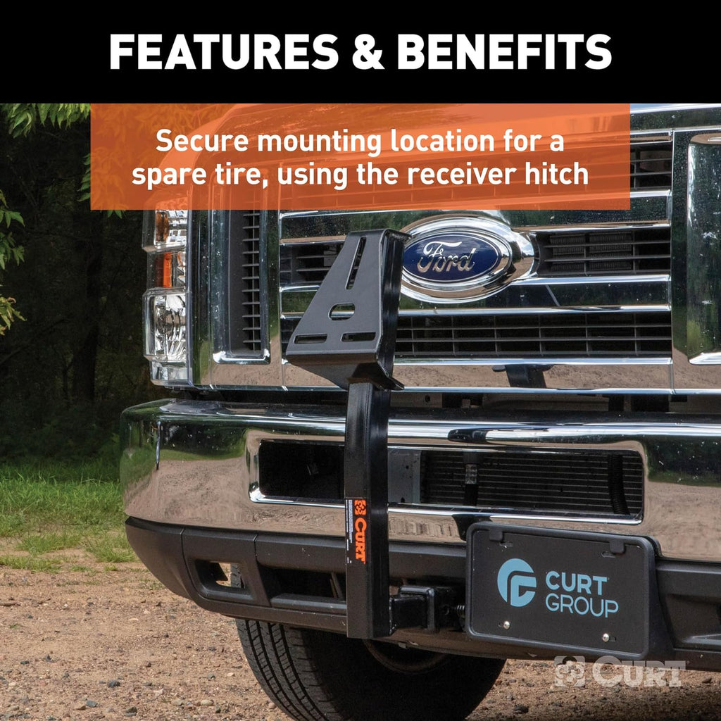 31006 Hitch-Mounted Spare Tire Carrier for 2" Receiver, 24" Tall