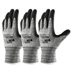 A3 Cut Resistant Safety Work Gloves with Nitrile Rubber Coating