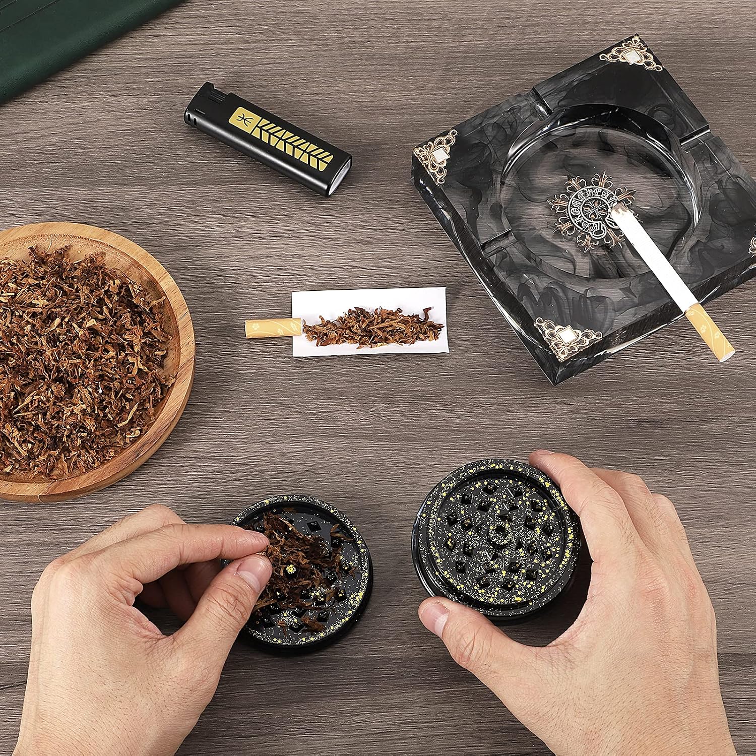 Ashtray Resin Mold and Spice Grinder Mold, Large Square Silicone Molds for Resin, Herb Grinder Mold for Resin