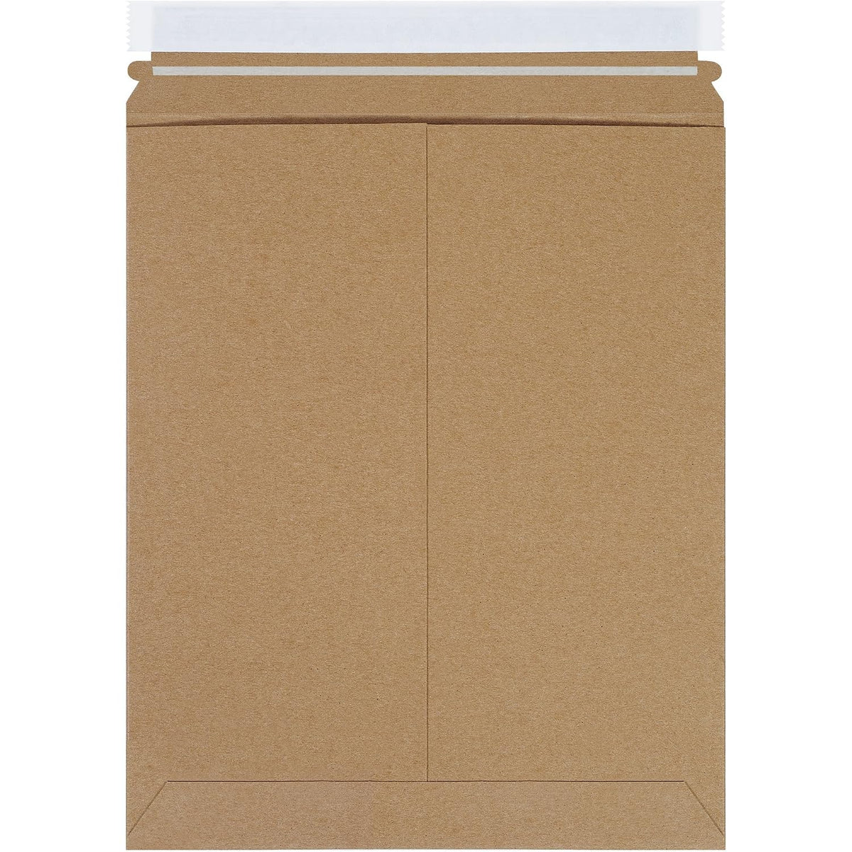 11 x 13 1/2" Stayflats Brand Rigid Flat Mailers, Kraft (Pack of 100) Photo Document Mailers, Peel & Seal Closure