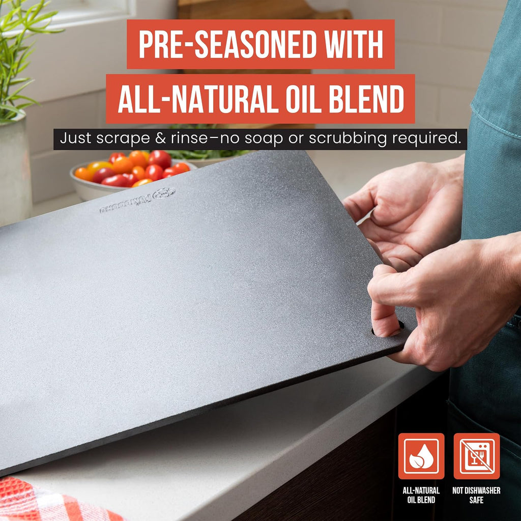 Pizza Steel for Oven 16"x16", 1/4" Thick, With Lifting Holes
