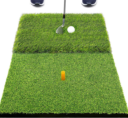 Foldable Heavy-Duty Golf Hitting Mat with 10mm EVA Backing for Indoor/Outdoor Swing & Chipping, Golf Accessories &
