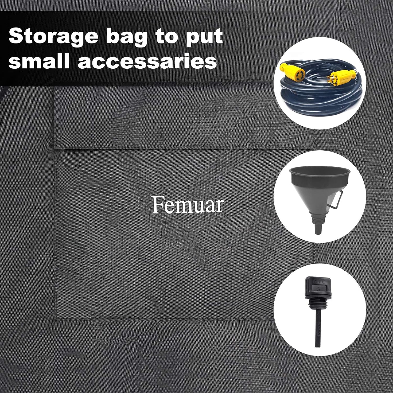 Outdoor Generator Covers Waterproof Heavy Duty 600D Oxford Portable Generator Cover Universal for 5500-15000 Watt