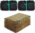 2 Pcs 47 x 20 x 20 Inch Large Square Bale Hay Net Horse