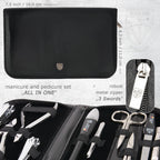 brand quality 10 piece manicure pedicure grooming kit set for professional finger & toe nail care scissors clipper