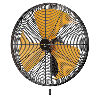 Pro Series 20 inch Oscillating High Velocity Wall Mount Fan, 6000 CFM Industrial Heavy Duty Metal Wall Fan, 3 Speeds
