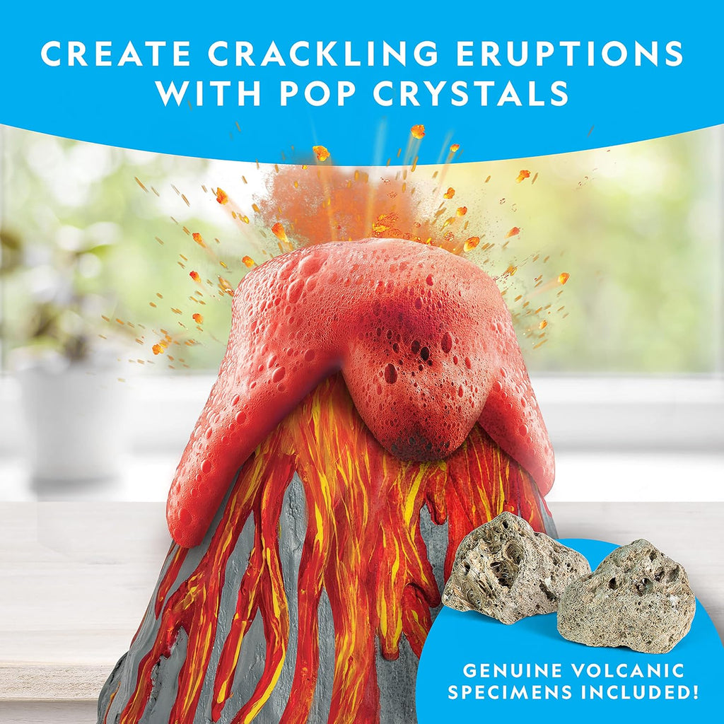 National Geographic Jumbo Volcano Science Kit for Kids Ages 8-12 | 18-Inch Giant Volcano, Multiple Eruptions, Science