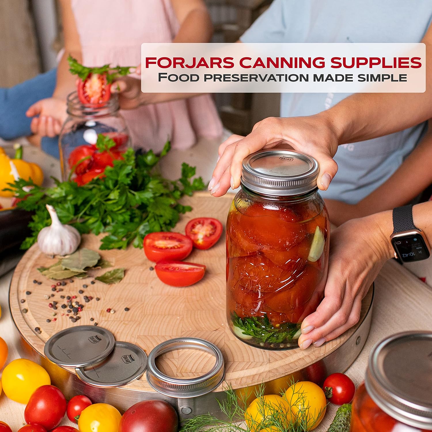 Canning Lids Regular Mouth, 50-Pack – Create Airtight Seals on Mason Jars to Preserve Food for Meal Prep & Food
